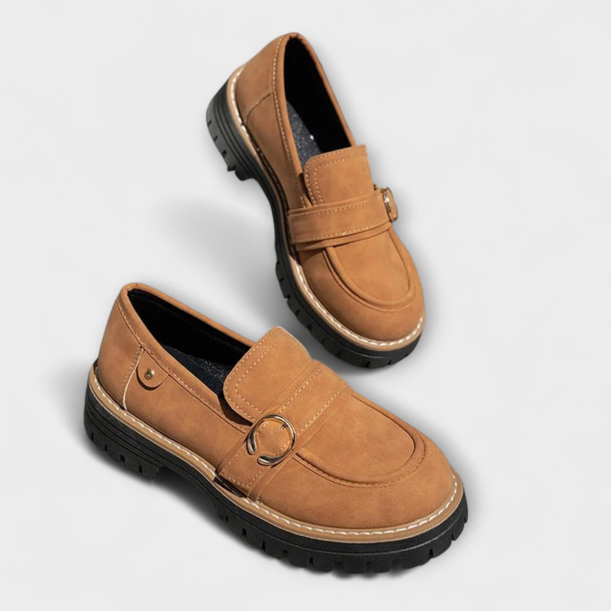 Lora – Casual Loafers med Rund Tå