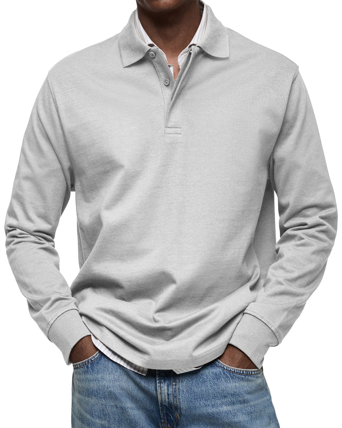 Alexandre™ afslappet polo med lange ærmer