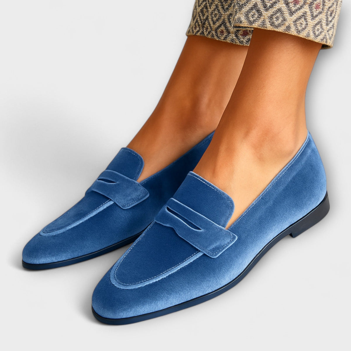 Louise - Bløde Velours Loafers