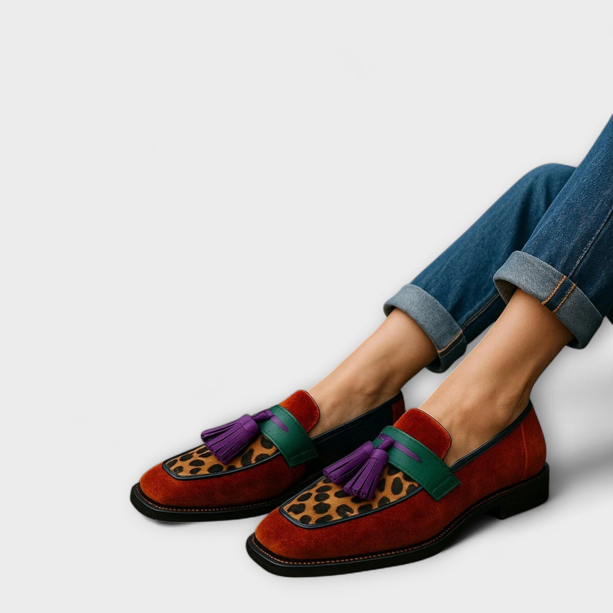 Ione – Flerfarvede loafers