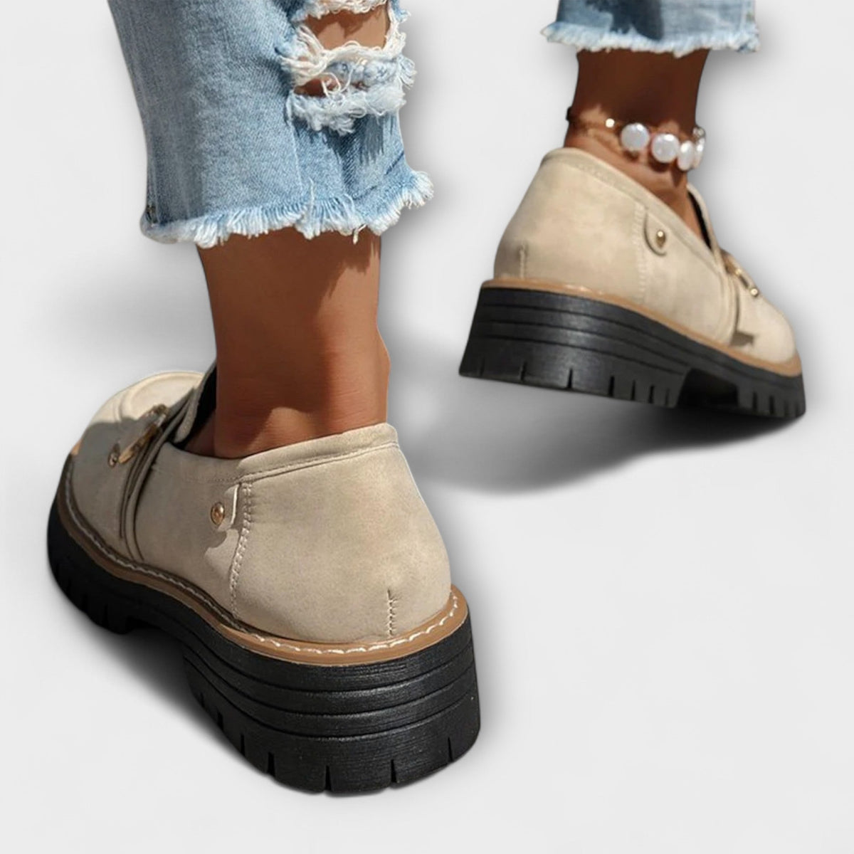 Lora – Casual Loafers med Rund Tå